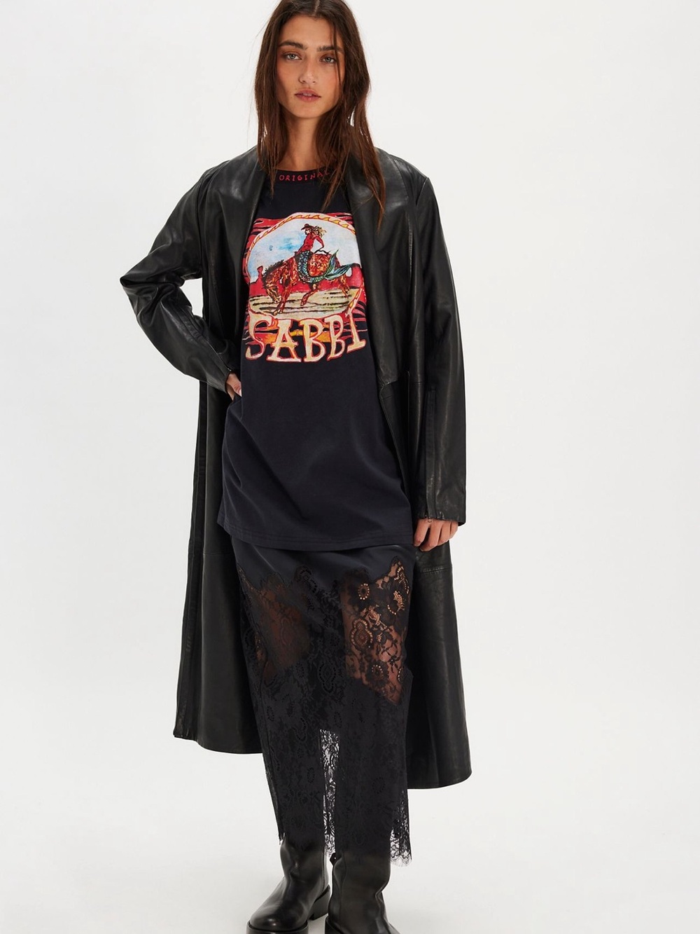 Free People X Sabbi Flame Oversized Graphic Tee - Picture 3 of 5